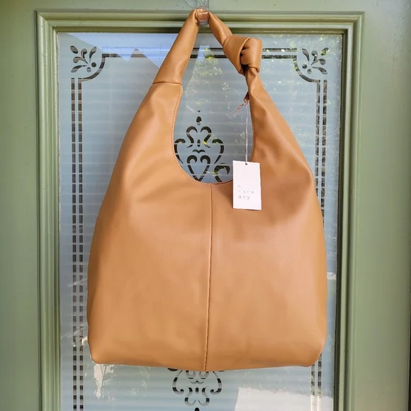 A NEW DAY Knotted Shoulder Bag in Caramel Purse - Picture 3 of 5